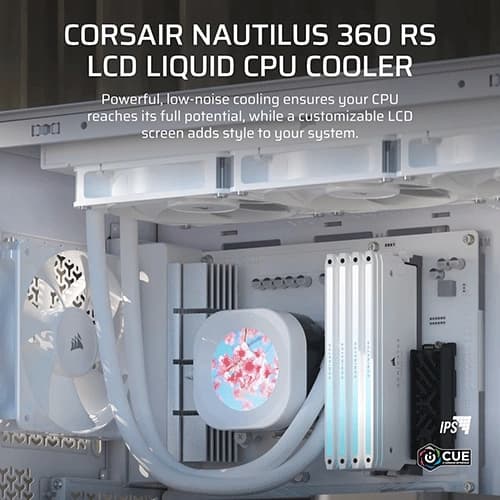 Corsair Nautilus 360 RS LCD White CPU Liquid Cooler